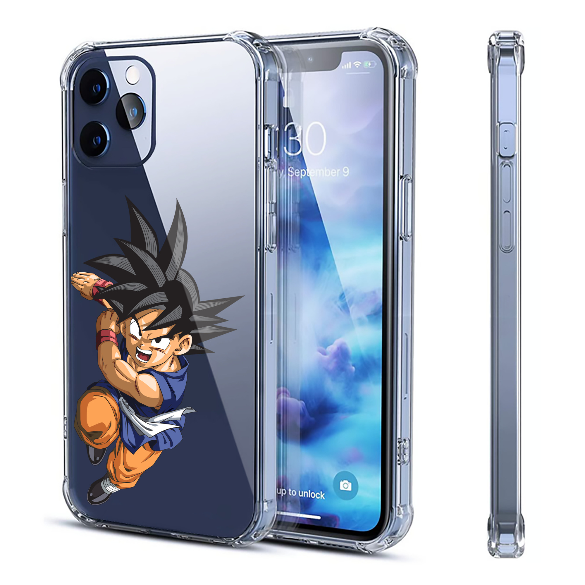 （画像用） ドラゴンボール 孫悟空（そん ごくう）Son Goku カカロット DRAGON BALL Kakarotto 【iPhone 12シリーズ対応】透明スマホケース（クリアソフトケース）